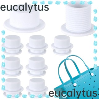 Eucalytus1 ฝาครอบสกรูหมุดย้ํา แบบยาง แบบเปลี่ยน สําหรับกระเป๋าชายหาด DIY 4 ชิ้น