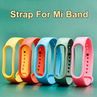 สายนาฬิกาข้อมือซิลิโคน Tpu สีสันสดใส สําหรับ Xiaomi Mi Band 7 Xiaomi Band 6 5