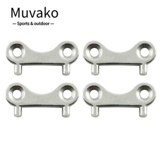 Muvako ฝาครอบกุญแจ สเตนเลส สีเงิน สําหรับเรือยอร์ช 4 ชิ้น