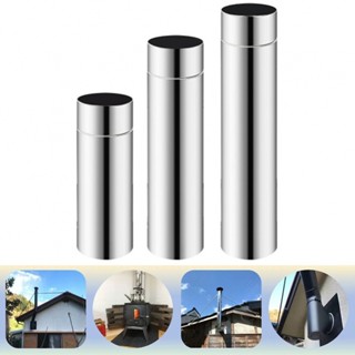 Stove Pipe 1pc 20-40cm 20cm/30cm/40cm Chimney Flue Liner Stainless Steel New