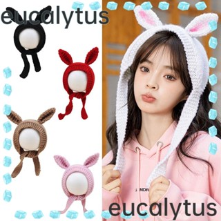 Eucalytus1 หมวกบีนนี่ ผ้าถัก ลายน่ารัก แฟชั่นสําหรับผู้หญิง