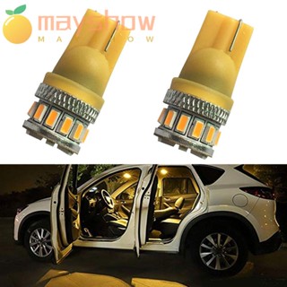 Mayshow หลอดไฟซิลิโคน LED 12V COB สําหรับติดป้ายทะเบียนรถยนต์ 2 ชิ้น