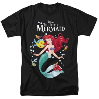 Disney Womens T-shirt The Little Mermaid Bubbles Disney100 S-2XL