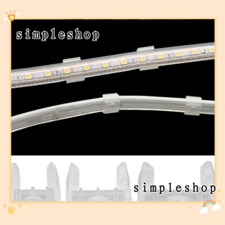 Simple คลิปหนีบสายไฟ LED PP แบบใส กันน้ํา อุปกรณ์เสริม สําหรับ LED 5730 5050 2835 10 ชิ้น