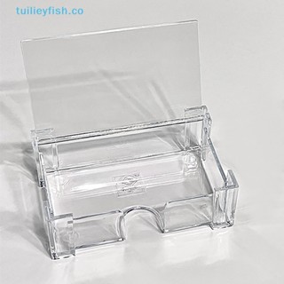 Tuilieyfish กล่องเก็บโปสการ์ด เครื่องเขียน รูปปลาไอดอล แบบใส 3 นิ้ว