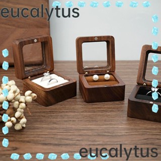 Eucalytus1 กล่องไม้ สําหรับใส่เครื่องประดับ แหวนหมั้น งานแต่งงาน