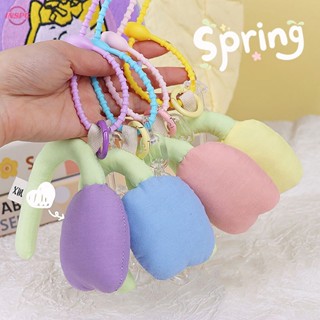 Inspg&gt; พวงกุญแจ จี้ดอกทิวลิปน่ารัก หวานแหวว เครื่องประดับ สําหรับแขวนกระเป๋าเป้สะพายหลัง ตกแต่งกระเป๋า
