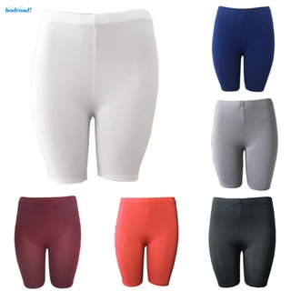 【HODRD】Womens Shorts Fitness Leggings Polyester Regular Soft Shorts Solid Color【Fashion】