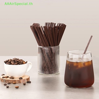 Aaairspecial แท่งคนกาแฟ แบบพลาสติก สามรู ใช้แล้วทิ้ง 100 ชิ้น