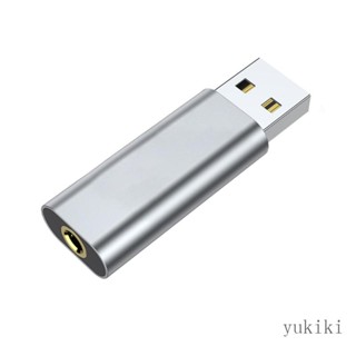 Kiki 2 in 1 อะแดปเตอร์แจ็คหูฟังสเตอริโอ USB A เป็น Aux- TRRS 3 5 มม. สําหรับแล็ปท็อป เดสก์ท็อป