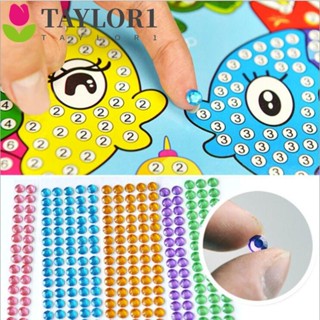 Taylor1 สติกเกอร์คริสตัลโมเสค ลายการ์ตูนเพชร สามมิติ แฮนด์เมด DIY ของเล่นสําหรับเด็ก
