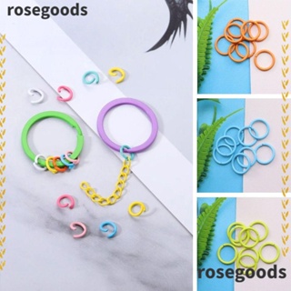 Rosegoods1 ห่วงนิรภัย คาราบิเนอร์ ทรงกลม 10 มม. สําหรับทําเครื่องประดับ DIY 200 ชิ้น