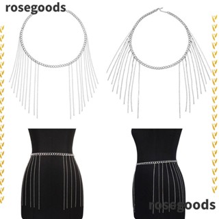 Rosegoods1 สายโซ่คาดเอว เหมาะกับเต้นรําไนท์คลับ สําหรับผู้หญิง