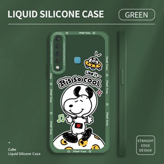 สําหรับ Samsung Galaxy A6 Plus A7 A9 2018 การ์ตูนน่ารัก สนูปปี้ สุนัขน่ารัก ออกแบบ เคสโทรศัพท์ กล้องเต็มรูปแบบ ซิลิโคนนิ่ม TPU เคสกันกระแทก