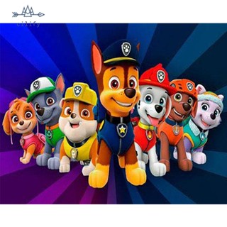 [Cilify.th] ชุดงานจิตรกรรมเม็ดบีด ทรงเพชรกลม 5D รูปโมเสก PAW Patrol DIY