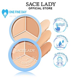 SACE LADY Sace คอนซีลเลอร์ ครีมรองพื้น คอนทัวร์ ให้ความชุ่มชื้น สามสี D3D9