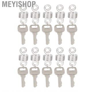 Meyishop Beard Beads Set Alloy Springs Keys Proper Size Pendants Exquisite for Women Ponytails