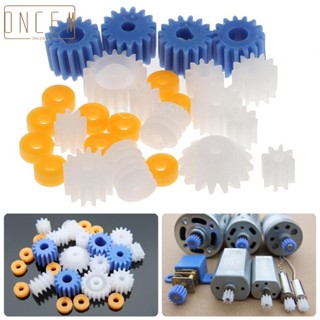 【ONCEMOREAGAIN】Gear Set 26 Pcs Blue Car Accessories Model Kits Plastic Plastic Gears Set