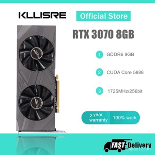 Kllisre การ์ดจอเกมมิ่ง RTX 3070 8gb NVIDIA GPU 12Pin GDDR6 256bit HDMI*1 DP*3 PCI-E 4.0 x16 rtx3070 8gb