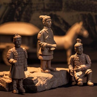 Wbth ตุ๊กตาฟิกเกอร์ Emperor Qins Terracotta Warriors ขนาดเล็ก สําหรับตกแต่งบ้านตุ๊กตา 1 ชุด