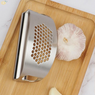 【VARSTR】Garlic Press 11*5.2*6.5cm Garlic Masher Household Manual Stainless Steel