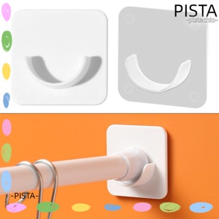 Pista ตัวยึดราวผ้าม่าน แบบมีกาวในตัว ไม่ต้องเจาะผนัง DIY อุปกรณ์เสริม สําหรับห้องน้ํา บ้าน