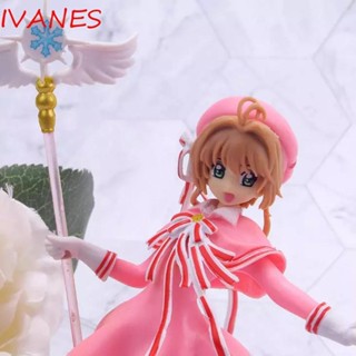 Ivanes โมเดลฟิกเกอร์ PVC อนิเมะ Captor Sakura ของเล่นสําหรับเด็ก