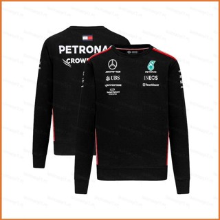 Fb 2023 Mercedes AMG F1 เสื้อยืดแขนยาว พลัสไซซ์ สําหรับผู้ชาย และผู้หญิง