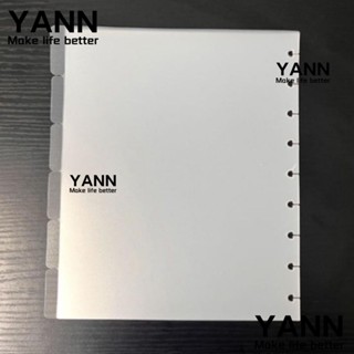 Yann1 แท็บหน้ากระดาษเปล่า 6 ชิ้น ตัวแบ่งแพลนเนอร์ 7*9.25 นิ้ว 6 ชิ้น สําหรับสํานักงาน