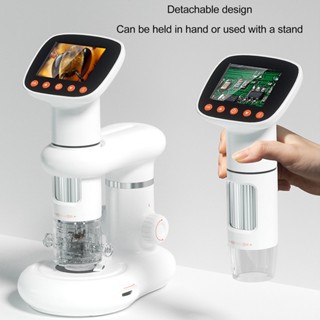 GARDEN LIVE LCD Digital Microscope 50X‑1000X Magnification 2in Inch Coin Dual LED Lights for Adults Kids