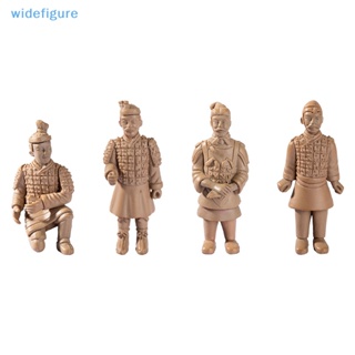 Widefigure ตุ๊กตาฟิกเกอร์ Emperor Qins Terracotta Warriors ขนาดเล็ก สําหรับตกแต่งบ้านตุ๊กตา 1 ชุด