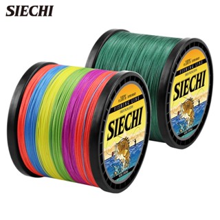 Siechi สายเบ็ดตกปลา PE แบบถัก 300 ม. 500 ม. 1000 ม. 4 เส้น