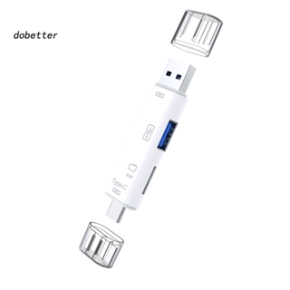 &lt;Dobetter&gt; อะแดปเตอร์การ์ดรีดเดอร์ดิจิทัล 5 in 1 USB 30 Type-C Micro OTG TF Micro Security