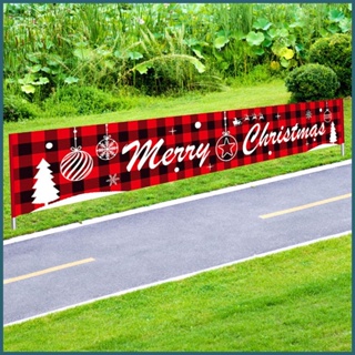 ธงแบนเนอร์ ลาย Merry Christmas สวยงาม ทนทาน สําหรับตกแต่งบ้าน วันคริสต์มาส