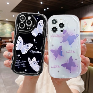 เคสโทรศัพท์มือถือ ลายผีเสื้อ 3D ขอบโค้ง แต่งกลิตเตอร์ สไตล์เกาหลี สําหรับ Infinix Hot 8 9 20 12 30 10 11 Play 8 Lite 9 PRO 11 Plus 10 Lite 20i 30i Note 12 PRO 12 Turbo G96 Smart 5 7 4 6 Plus 5PRO