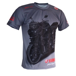 เสื้อยืดแขนสั้น พิมพ์ลายรถจักรยานยนต์ YAMAHA MT 03 07 09 10 UP TO