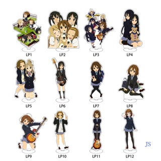 Js K-ON! โมเดลสแตนดี้อะคริลิค Hirasawa Yui Akiyama Mio Tainaka Ritsu Kotobuki Tsumugi Nakano Azusa สําหรับตกแต่งโต๊ะ