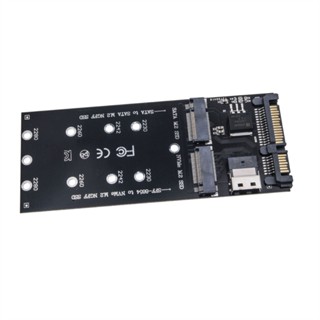 Iorsoul1 อะแดปเตอร์ 22Pin B+M Key M 2 NGFF SSD เป็น 3 Raiser M 2 NVMe เป็น SFF-8654