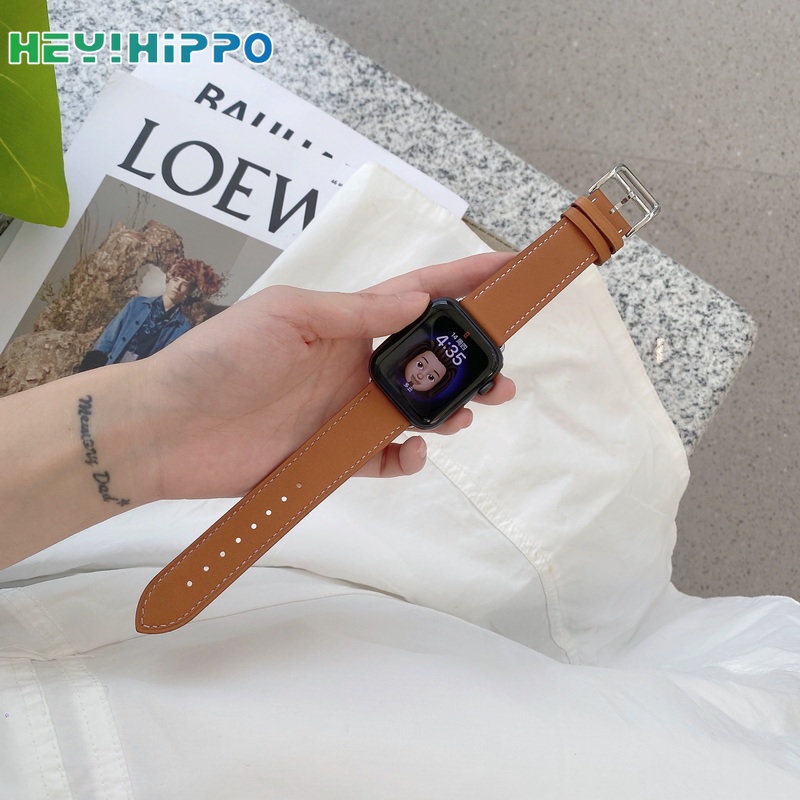 สายนาฬิกาข้อมือ หนัง PU สีตัดกัน สําหรับ iwatch ultra 49 มม. iwatch series 8 se 7 6 5 4 3 45 มม. 41 มม. 44 มม. 40 มม. 42 มม. 38 มม.