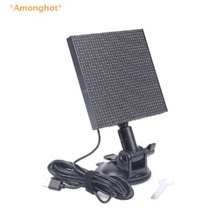 Amonghot&gt; ใหม่ หน้าจอ LED ควบคุมผ่านแอปโทรศัพท์มือถือ ติดหน้าต่างรถยนต์ ด้านหลัง สีเต็ม