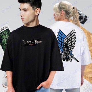 Fashion Clothing T-Shirt Attack On Titan Wings Back to Back Design Cotton_01