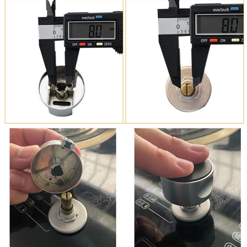 Gj * 4 ชิ้น Universal Burners ปุ่มควบคุมเตาแก๊สปุ่มควบคุมสวิตช์แบบหมุน