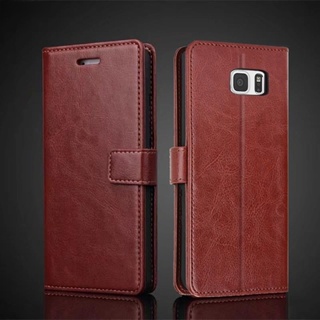 เคสโทรศัพท์หนัง Pu ฝาพับ พร้อมช่องใส่บัตร สไตล์เรโทร สําหรับ Samsung Galaxy Note 5 N920F N9200