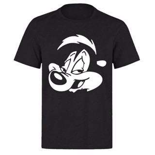 เสื้อยืดคอกลม เสื้อยืดผ้าหนา tshirt สไตล์ใหม่ YEYALI Pepe Le Pew N กุหลาบสว