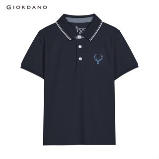 GIORDANO เสื้อโปโลเด็ก Juniors Slim Fit Polo 03010262