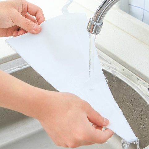 ถุงบีบผ้า ถุงบีบครีมแบบผ้า ถุงบีบครีม ใช้ซ้ำได้ มี 3 ขนาดให้เลือก - รูปที่ 3