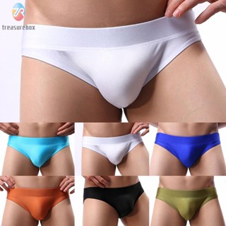 【TRSBX】Briefs Low Waist Comfortable Fashion Mens Nylon Underpants Underwear