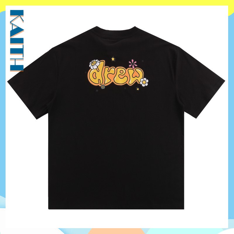 พร้อมส่ง เสื้อยืดแขนสั้น ผ้าฝ้าย พิมพ์ลายดอกไม้ ทรงหลวม ขนาดใหญ่ สไตล์ฮิปฮอป แฟชั่นฤดูร้อน สําหรับผู้ชาย และผู้หญิง