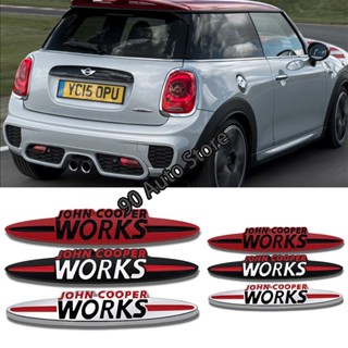 สติกเกอร์โลหะ ลายตราสัญลักษณ์ 1 ชิ้น สําหรับ MINI Coopers JCW John Cooper Works Auto Body