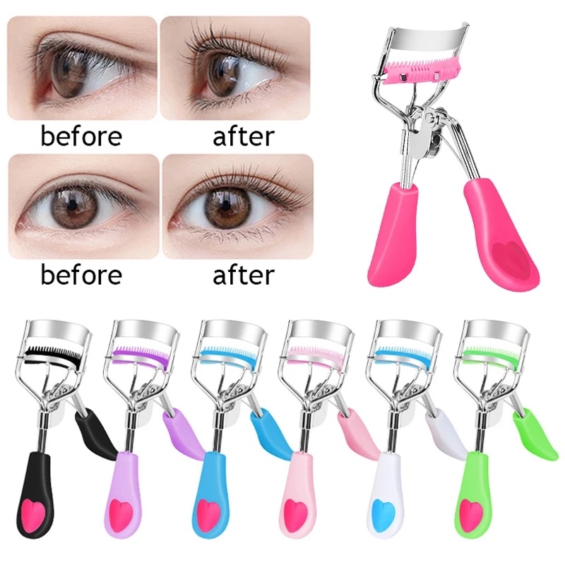 Professional Eyelash Curler พร้อมหวีสแตนเลส Curling Eye Lash คลิปแบบพกพา Eyelash Lifting Extension แหนบ Eye Beauty แต่งหน้าเครื่องมือ
